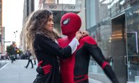Michelle (Zendaya) catches a ride from Spider-Man in Columbia Pictures' SPIDER-MAN:  FAR FROM HOME.